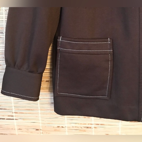 Vintage Pykeetes Leisure Jacket 70’s Brown Funky Groovy No Tag See Measurements - Picture 6 of 7